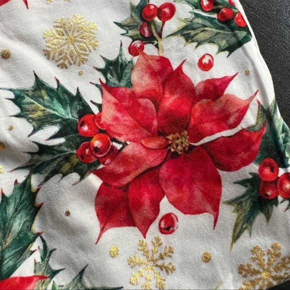 POSH PEANUT PP EMILIA CHRISTMAS XMAS HOLIDAY PAJAMA PJ POINSETTIA TODDLER NEW 4T - Picture 5 of 5